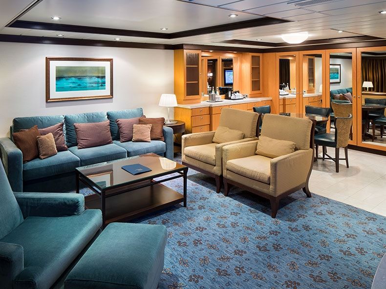 Allure of the Seas Owner's Suite - 1 Bedroom (OS) living area, photo 1 of 3
