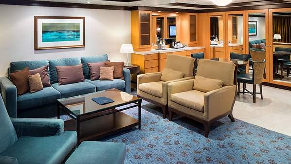Allure of the Seas Owner's Suite - 1 Bedroom (OS) living area, photo 1 of 3