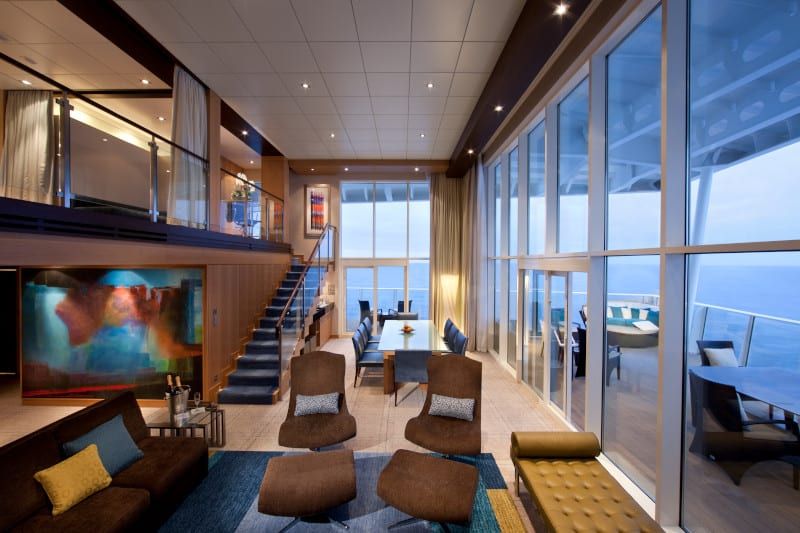 Allure of the Seas Royal Loft Suite (RL) living area, photo 9 of 9