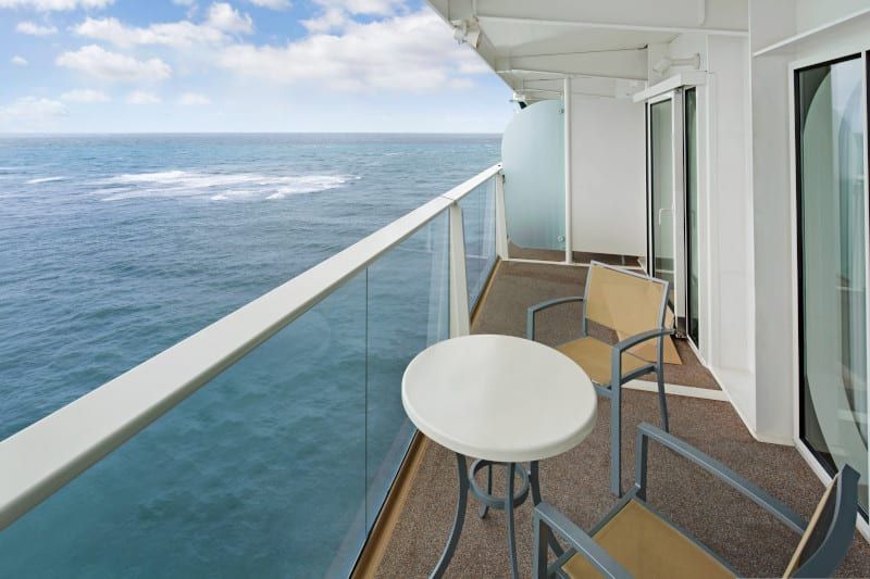 Allure of the Seas Ultra Spacious Ocean View with Large Balcony (1A) balcony