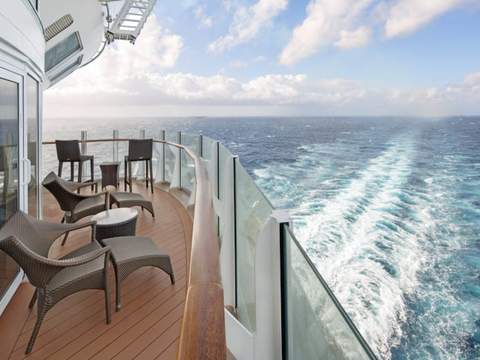 Allure of the Seas Spacious AquaTheater Suite - 1 Bedroom (A3) balcony