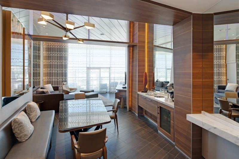 Allure of the Seas Owner's Panoramic Suite - 1 Bedroom (OP) dining area