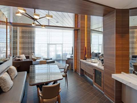 Allure of the Seas Owner's Panoramic Suite - 1 Bedroom (OP) dining area