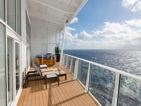Allure of the Seas Royal Loft Suite (RL) balcony, photo 1 of 3 Allure of the Seas Royal Loft Suite (RL) balcony, photo 1 of 3