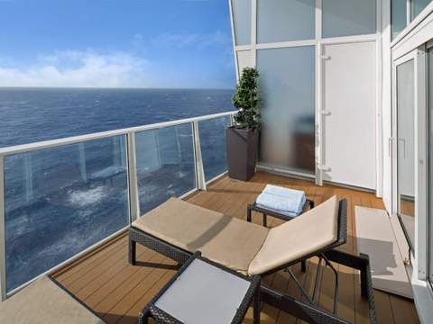 Allure of the Seas Crown Loft Suite (L1) balcony Allure of the Seas Crown Loft Suite (L1) balcony