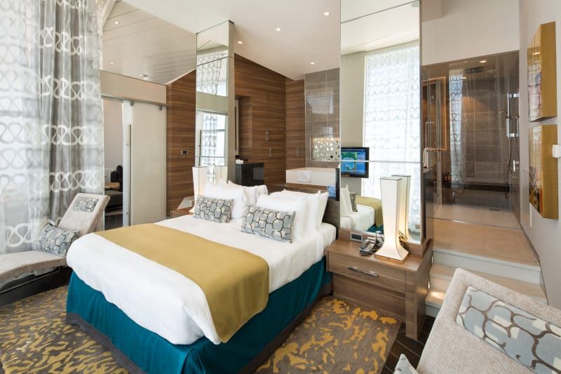 Allure of the Seas Grand Panoramic Suite -1 Bedroom (GP) bedroom
