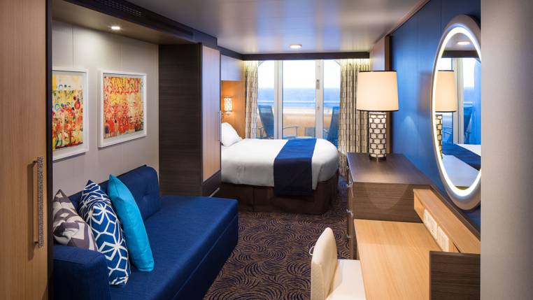 Anthem of the Seas Obstructed Ocean View Balcony (2E) cabin, photo 1 of 3