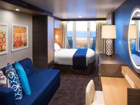 Representative photo: Anthem of the Seas Obstructed Ocean View Balcony cabin Representative photo: Anthem of the Seas Obstructed Ocean View Balcony cabin