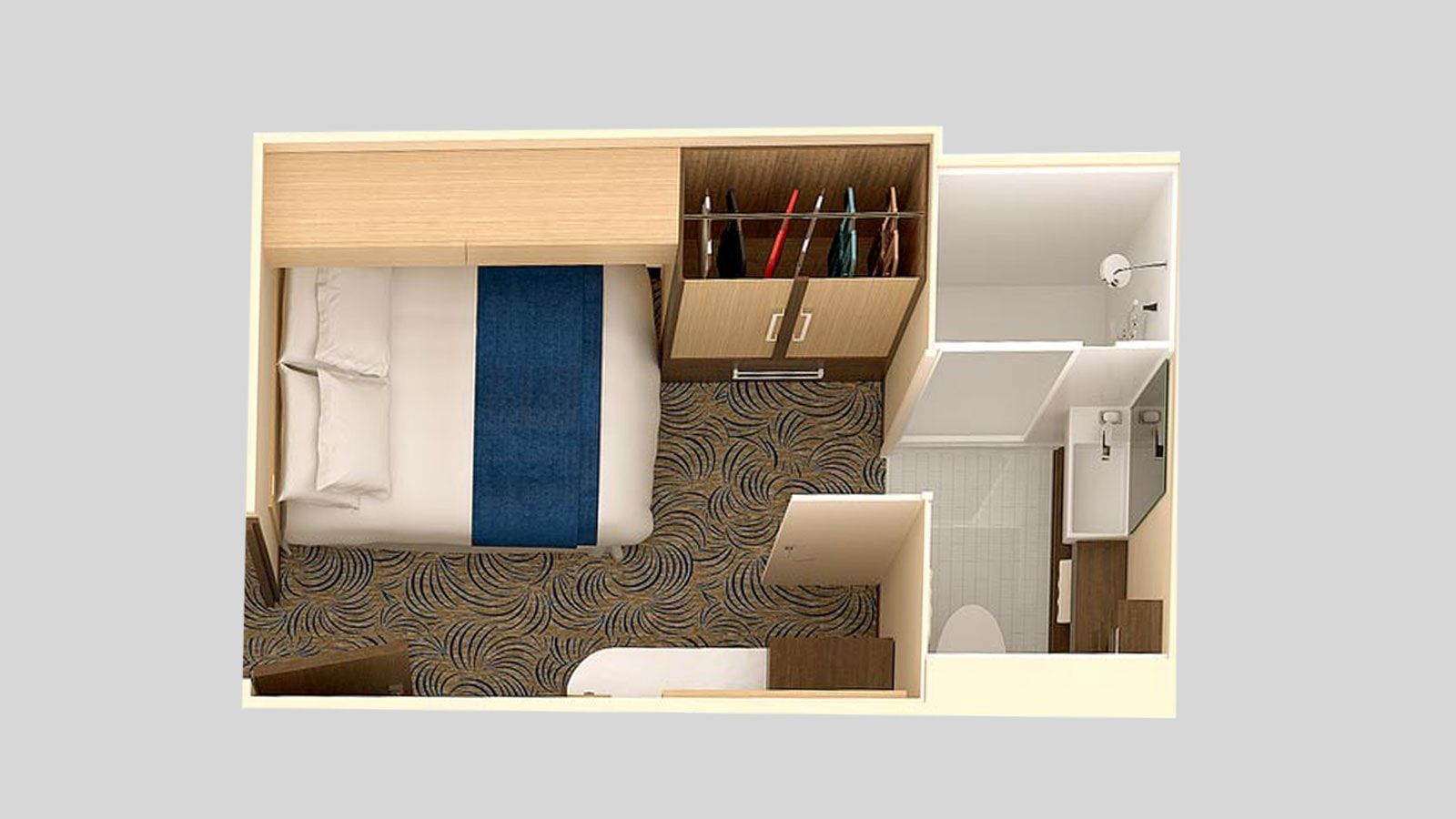 Anthem of the Seas Studio Interior (2W) floor plan