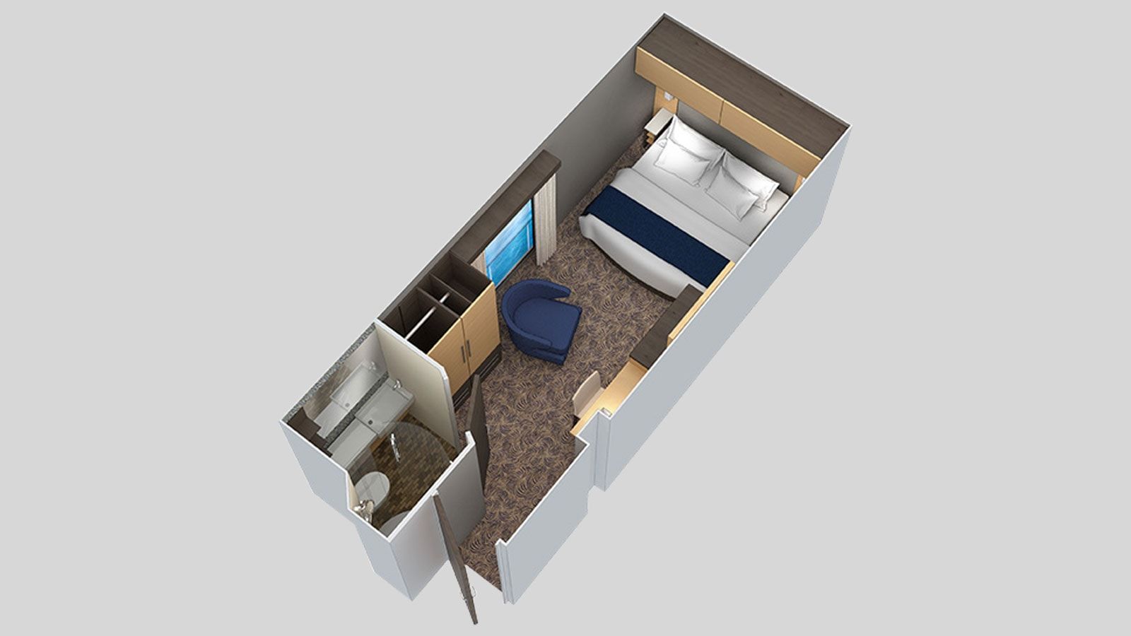 Anthem of the Seas Connecting Interior with Virtual Balcony (CI) floor plan