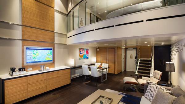 Anthem of the Seas Grand Loft Suite (GL) living area, photo 1 of 3 Anthem of the Seas Grand Loft Suite (GL) living area, photo 1 of 3
