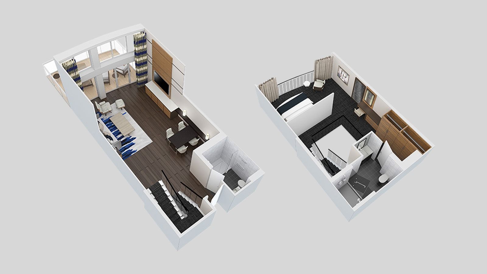 Anthem of the Seas Grand Loft Suite (GL) floor plan, photo 1 of 2