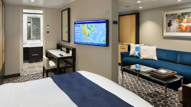 Anthem of the Seas Grand Suite - 1 Bedroom (GS) bedroom, photo 1 of 3