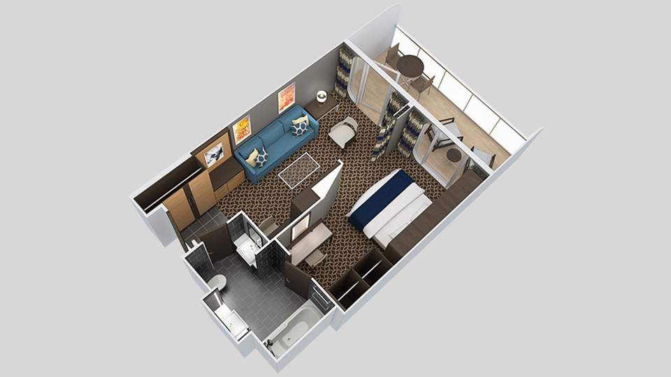 Anthem of the Seas Grand Suite - 1 Bedroom (GS) floor plan Anthem of the Seas Grand Suite - 1 Bedroom (GS) floor plan