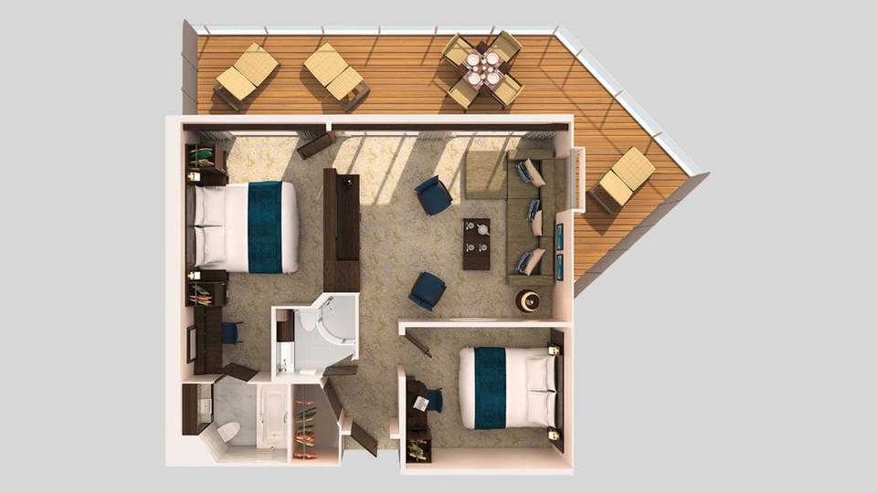 Anthem of the Seas Grand Suite - 2 Bedroom (GT) floor plan Anthem of the Seas Grand Suite - 2 Bedroom (GT) floor plan