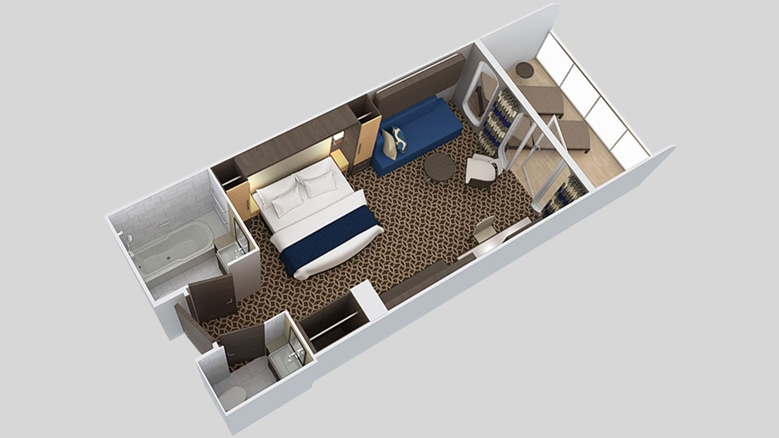 Representative photo: Anthem of the Seas Sky Junior Suite floor plan