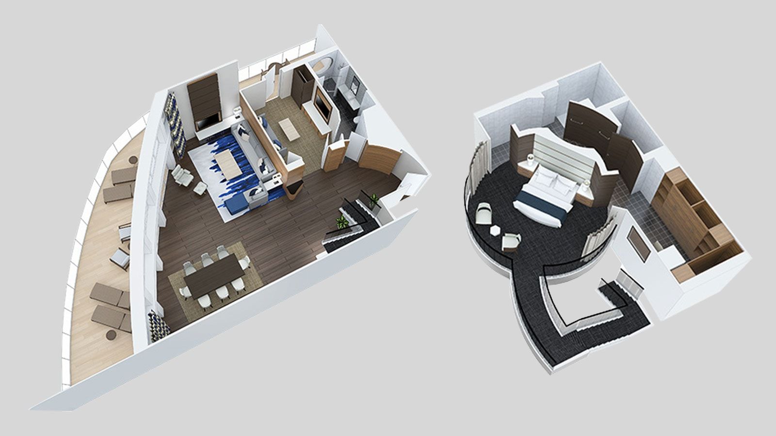 Anthem of the Seas Royal Loft Suite (RL) floor plan, photo 1 of 3