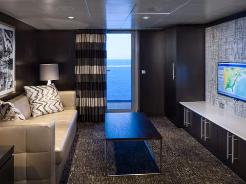 Anthem of the Seas Royal Loft Suite (RL) living area, photo 3 of 9 Anthem of the Seas Royal Loft Suite (RL) living area, photo 3 of 9