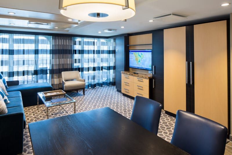Anthem of the Seas Owner's Suite - 1 Bedroom (OS) living area, photo 5 of 5
