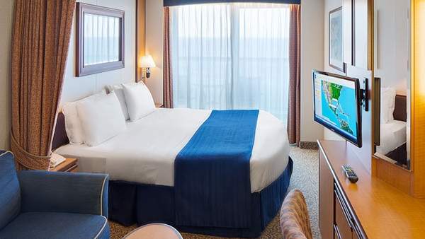 Representative photo: Brilliance of the Seas Obstructed Ocean View Balcony cabin