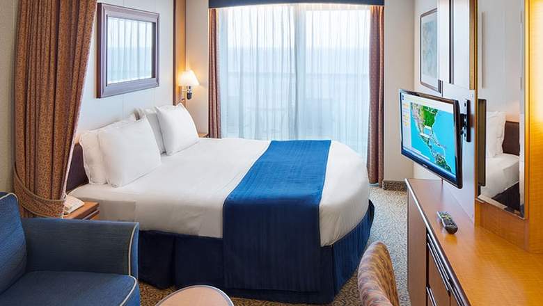 Representative photo: Brilliance of the Seas Obstructed Ocean View Balcony cabin