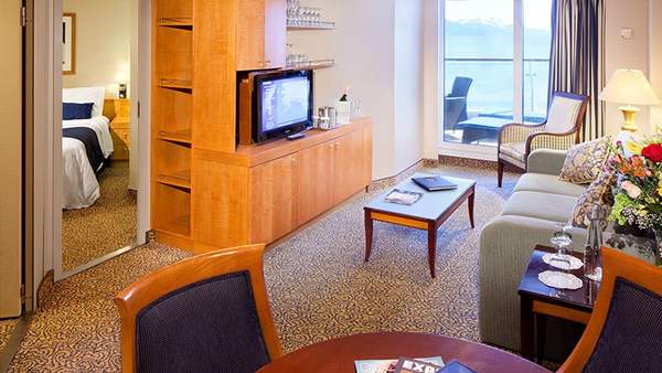 Brilliance of the Seas Owner's Suite - 2 Bedroom (OT) living area, photo 1 of 2
