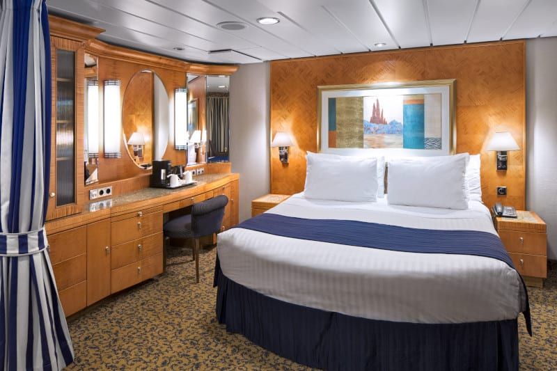 Brilliance of the Seas Owner's Suite - 1 Bedroom (OS) bedroom
