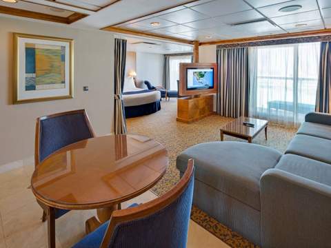 Brilliance of the Seas Owner's Suite - 1 Bedroom (OS) living area, photo 5 of 5