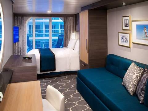 Oasis of the Seas Central Park View Balcony (1J) cabin, photo 2 of 2