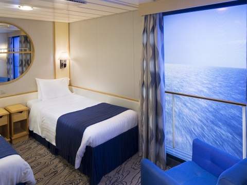 Ovation of the Seas Interior with Virtual Balcony (1U) cabin, photo 3 of 5 Ovation of the Seas Interior with Virtual Balcony (1U) cabin, photo 3 of 5