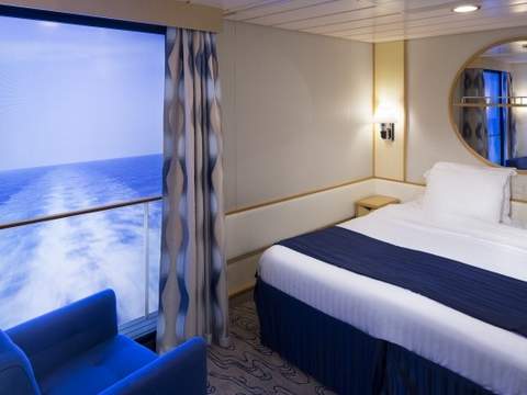 Ovation of the Seas Interior with Virtual Balcony (1U) cabin, photo 4 of 5 Ovation of the Seas Interior with Virtual Balcony (1U) cabin, photo 4 of 5