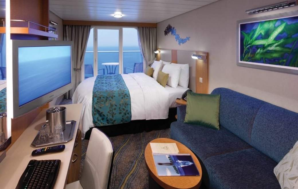 Jewel of the Seas Ocean View Balcony (2D) cabin, photo 1 of 2