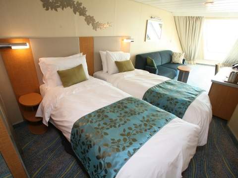Oasis of the Seas Connecting Ocean View Balcony (CB) cabin, photo 2 of 2