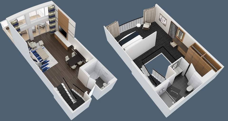 Ovation of the Seas Grand Loft Suite (GL) floor plan Ovation of the Seas Grand Loft Suite (GL) floor plan