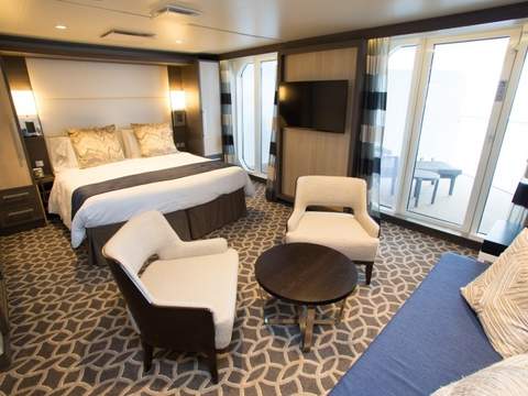 Anthem of the Seas Grand Loft Suite (GL) bedroom, photo 3 of 4 Anthem of the Seas Grand Loft Suite (GL) bedroom, photo 3 of 4