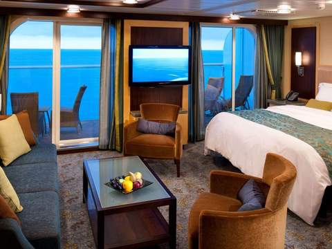 Rhapsody of the Seas Grand Suite - 1 Bedroom (GS) living area, photo 3 of 5