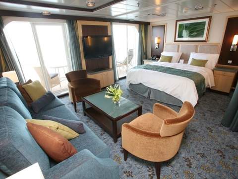Rhapsody of the Seas Grand Suite - 1 Bedroom (GS) living area, photo 5 of 5