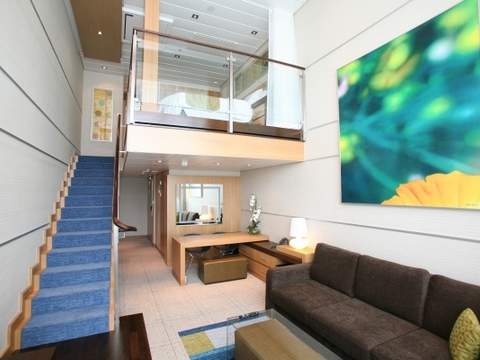 Oasis of the Seas Crown Loft Suite - Accessible (L1) living area, photo 3 of 3 Oasis of the Seas Crown Loft Suite - Accessible (L1) living area, photo 3 of 3