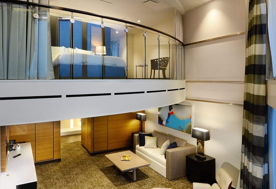 Quantum of the Seas Owner's Loft Suite with Balcony (OL) living area