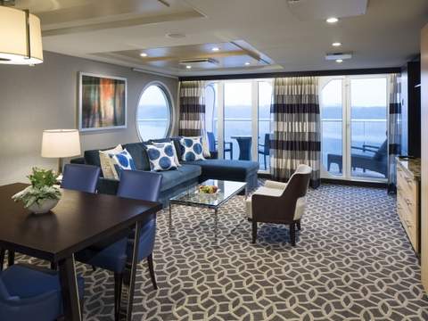 Rhapsody of the Seas Owner's Suite - 1 Bedroom (OS) living area, photo 3 of 3