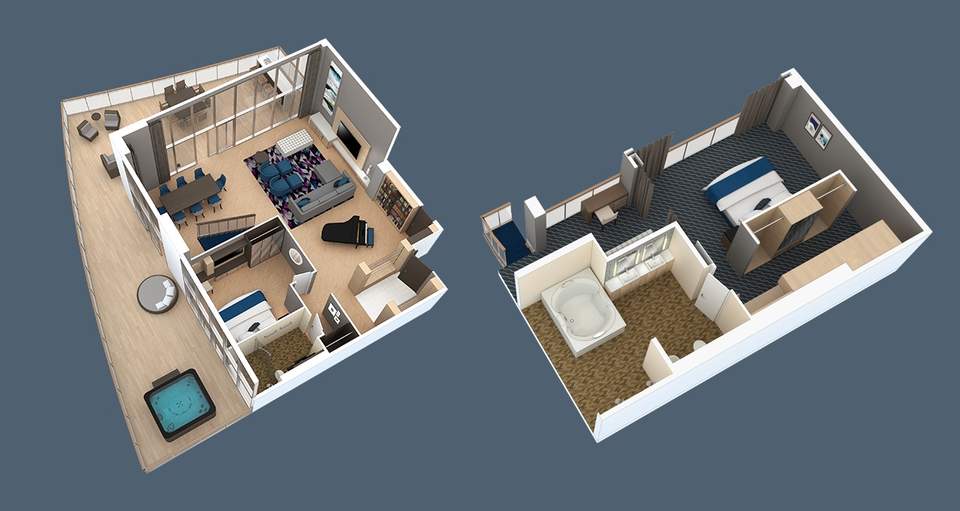Symphony of the Seas Royal Loft Suite (RL) floor plan, photo 1 of 2 Symphony of the Seas Royal Loft Suite (RL) floor plan, photo 1 of 2