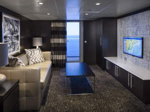 Anthem of the Seas Royal Loft Suite (RL) living area, photo 7 of 9 Anthem of the Seas Royal Loft Suite (RL) living area, photo 7 of 9