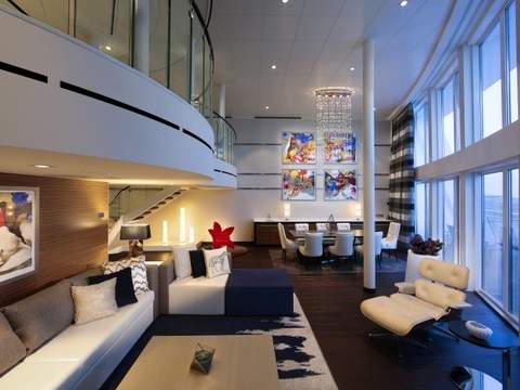 Anthem of the Seas Royal Loft Suite (RL) living area, photo 8 of 9 Anthem of the Seas Royal Loft Suite (RL) living area, photo 8 of 9