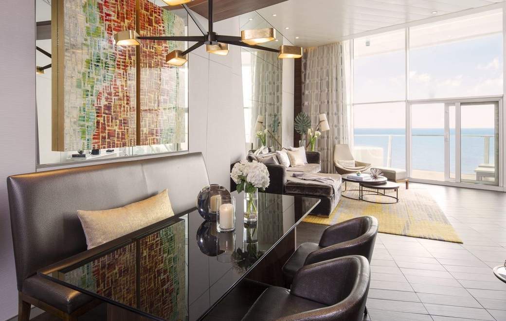 Radiance of the Seas Royal Suite - 1 Bedroom (RS) dining area