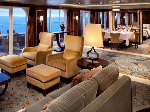 Rhapsody of the Seas Royal Suite - 1 Bedroom (RS) living area