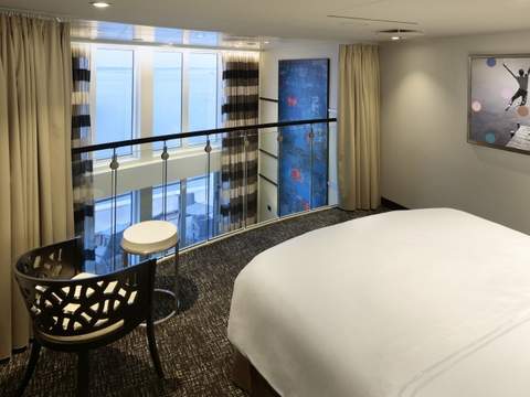 Ovation of the Seas Sky Loft Suite (SL) bedroom, photo 1 of 2 Ovation of the Seas Sky Loft Suite (SL) bedroom, photo 1 of 2