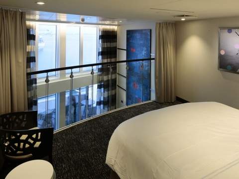 Ovation of the Seas Sky Loft Suite (SL) bedroom, photo 2 of 2 Ovation of the Seas Sky Loft Suite (SL) bedroom, photo 2 of 2