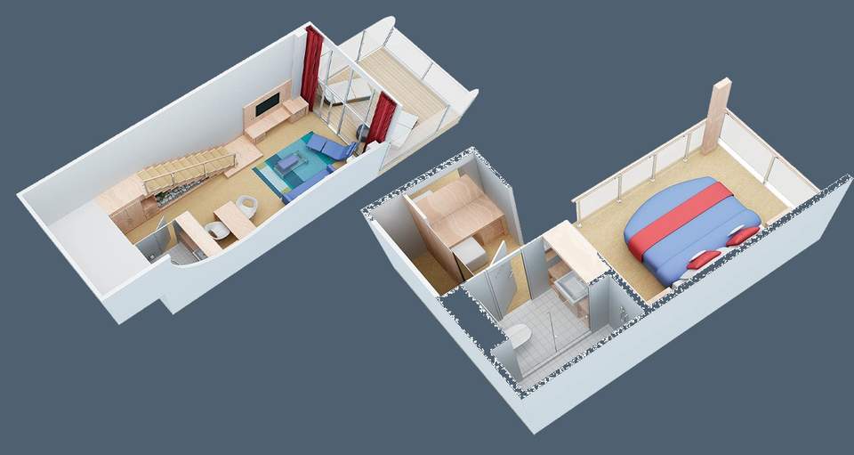 Oasis of the Seas Star Loft Suite (TL) floor plan Oasis of the Seas Star Loft Suite (TL) floor plan