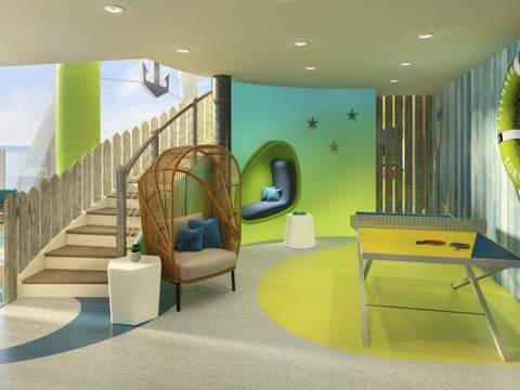 Legend of the Seas Ultimate Family Townhouse (UL) living area, photo 12 of 13