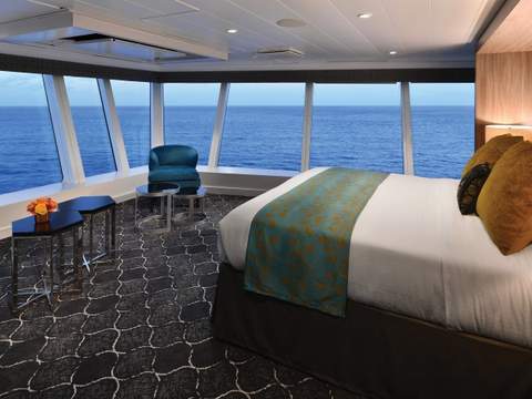Oasis of the Seas Ultimate Panoramic Suite (UP) bedroom, photo 2 of 3 Oasis of the Seas Ultimate Panoramic Suite (UP) bedroom, photo 2 of 3